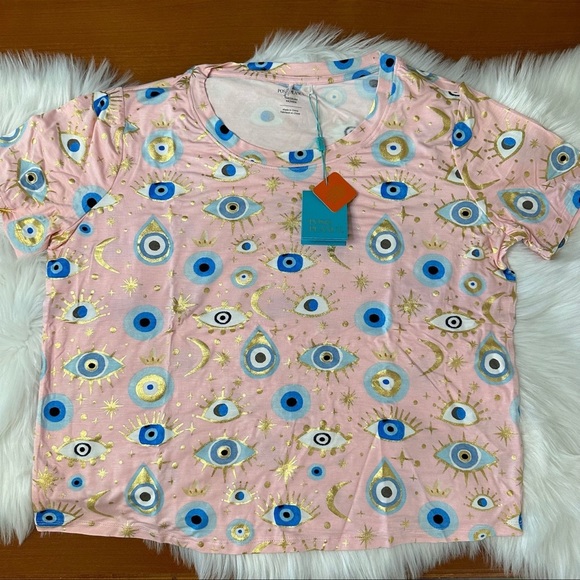 POSH PEANUT FIONA EVIL EYE WOMEN MEDIUM LOUNGEWEAR PAJAMA NWT NEW - Picture 9 of 9